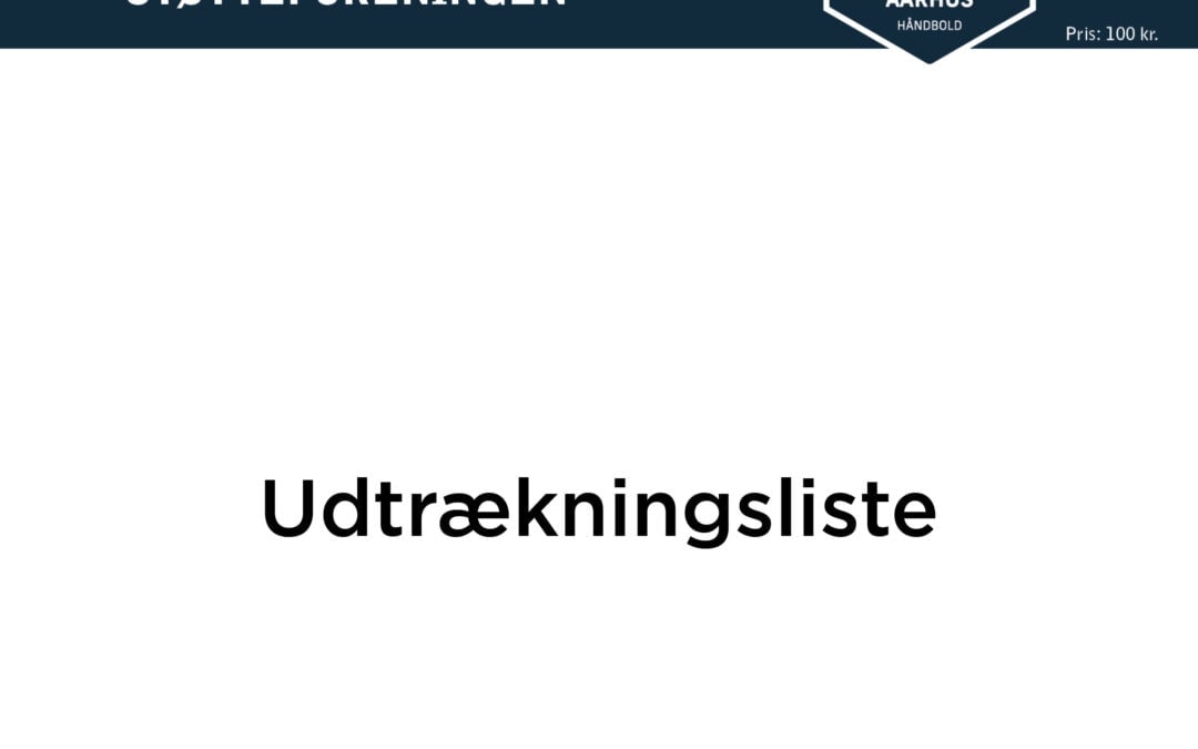 Støtteforeningens Julelotteri – se udtrækningslisten