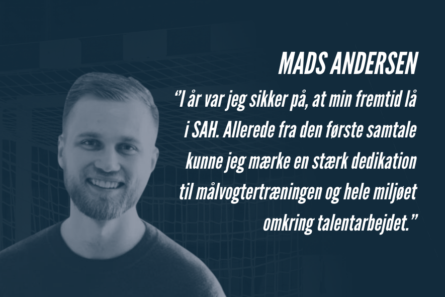 Mads Andersen bliver ny målmandstræner i SAH